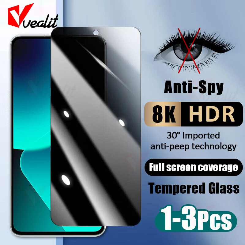 1-3Pcs Privacy Screen Protector For Xiaomi 13T 12T 11T 10T 9T Anti-spy Film Mi 13 12 Lite Black Shark 5 RS 4 Pro Tempered Glass
1-3Pcs Privacy Screen Protector For Xiaomi 13T 12T 11T 10T 9T Anti-spy Film Mi 13 12 Lite Black Shark 5 RS 4 Pro Tempered Glass