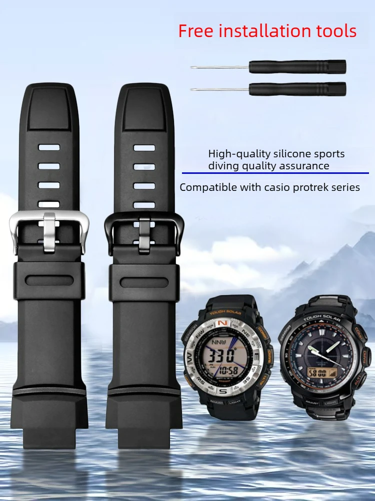 For Casio PRG-500/260/550/510/280/250 Mountaineering Waterproof Silicone Watch Strap
For Casio PRG-500/260/550/510/280/250 Mountaineering Waterproof Silicone Watch Strap