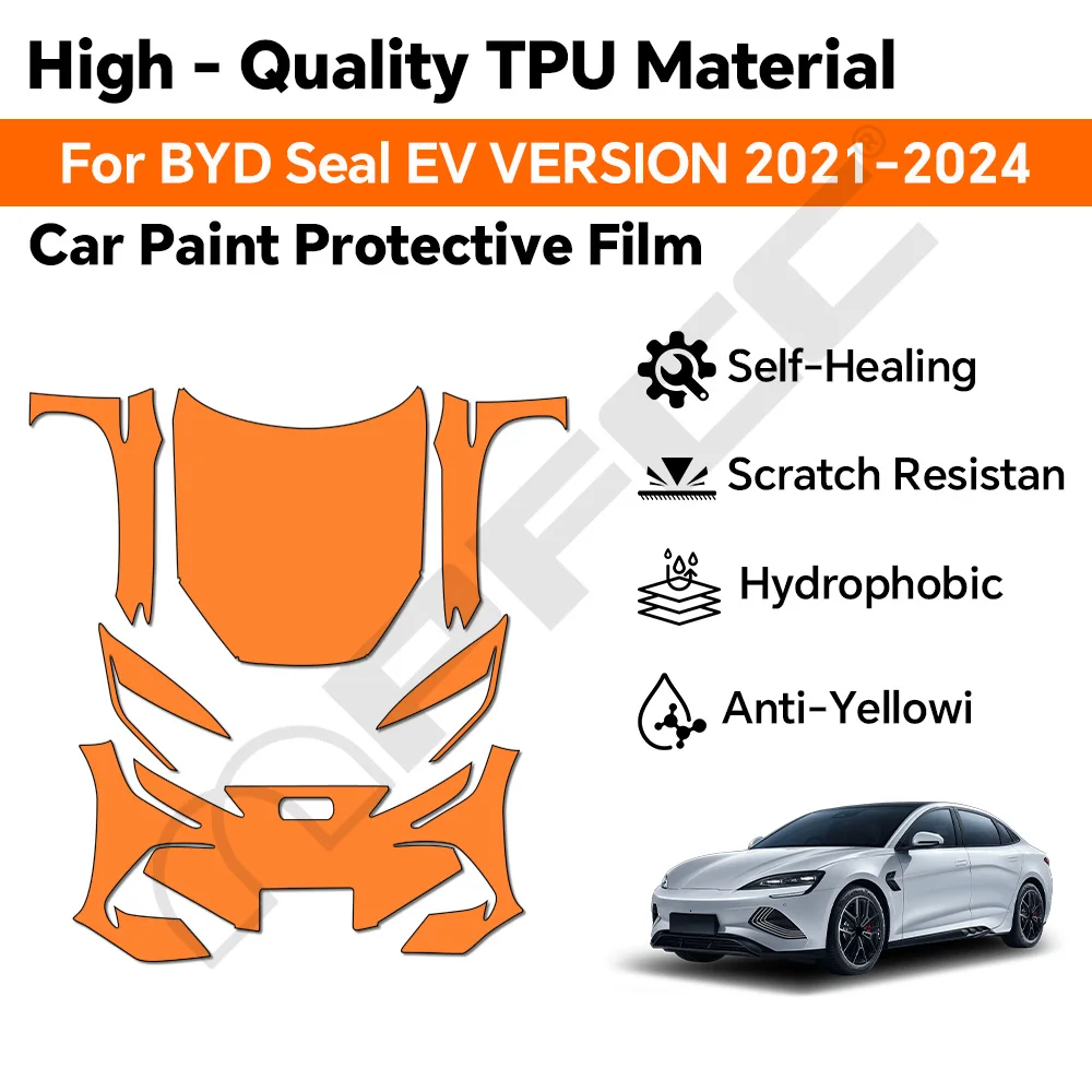 9Mil TPU For BYD Seal EV Version 2021-2024 Paint Protection Film Car Body Clear Bra Pre-cut PPF Anti-scratch Resistant Cover
9Mil TPU For BYD Seal EV Version 2021-2024 Paint Protection Film Car Body Clear Bra Pre-cut PPF Anti-scratch Resistant Cover