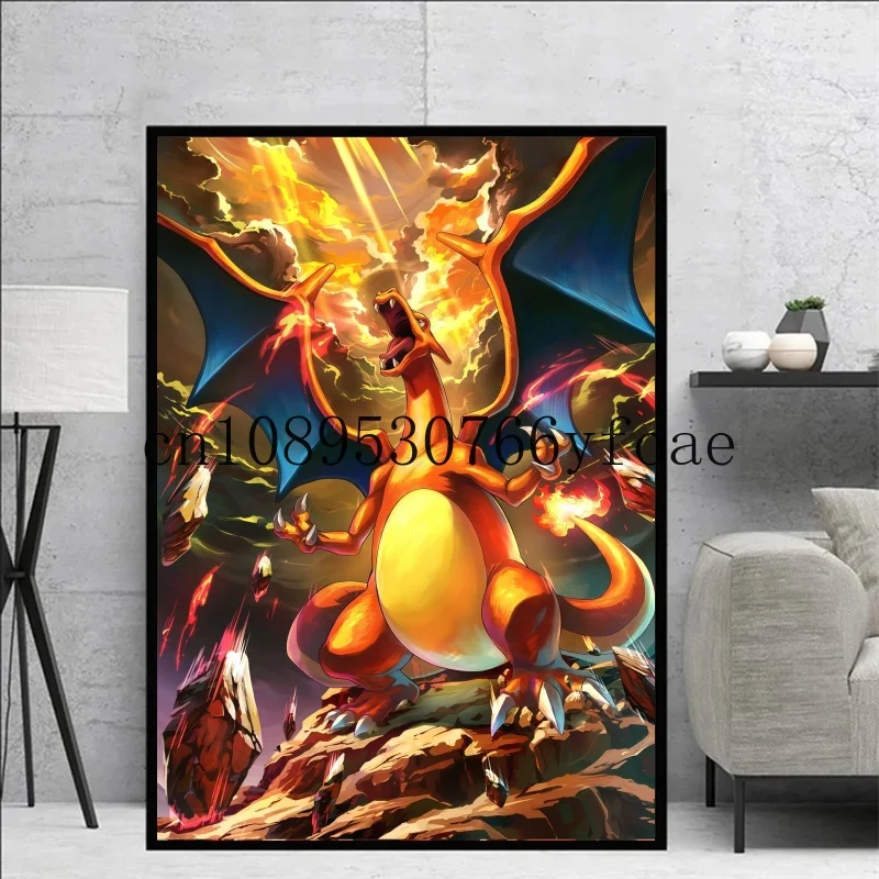 Cartoon Anime Canvas Painting Pokemon Charizard Charmander Poster Print Mural Picture Wall Art Children Room Decor Gifts Cuadros
Cartoon Anime Canvas Painting Pokemon Charizard Charmander Poster Print Mural Picture Wall Art Children Room Decor Gifts Cuadros