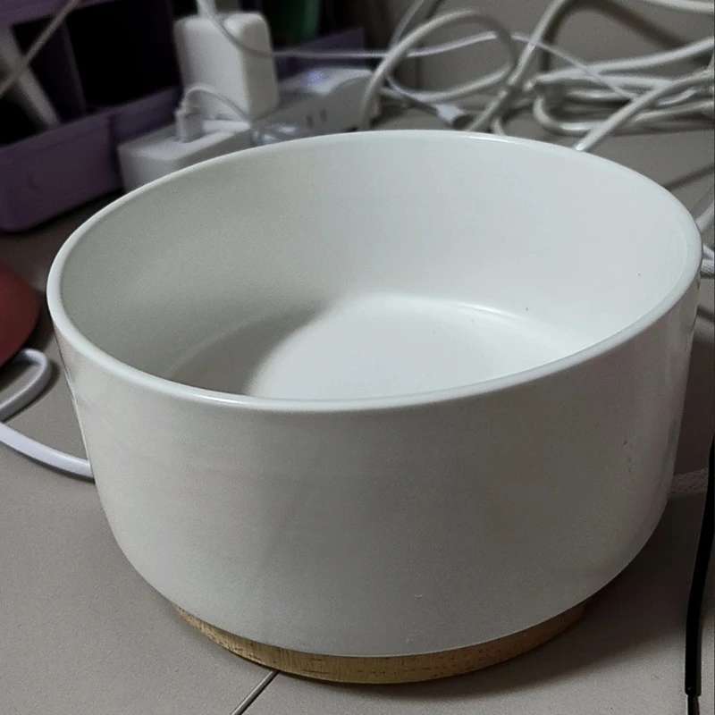 Creative Constant Temperature Pet Supplies Pure White Ceramic Wood Base Intelligent Anti Dry Burn Heating Bowl Dogs and Cats 1Pc
Creative Constant Temperature Pet Supplies Pure White Ceramic Wood Base Intelligent Anti Dry Burn Heating Bowl Dogs and Cats 1Pc