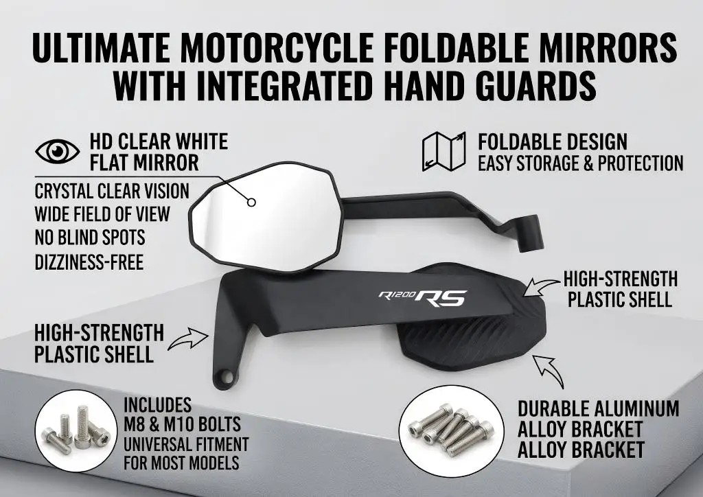 Modified Wind Wing Motorcycle Side Rearview Mirrors Accessorie For BMW R1200GS R1200GS Adventure R1200RS R1200R S1000R S1000XR
Modified Wind Wing Motorcycle Side Rearview Mirrors Accessorie For BMW R1200GS R1200GS Adventure R1200RS R1200R S1000R S1000XR