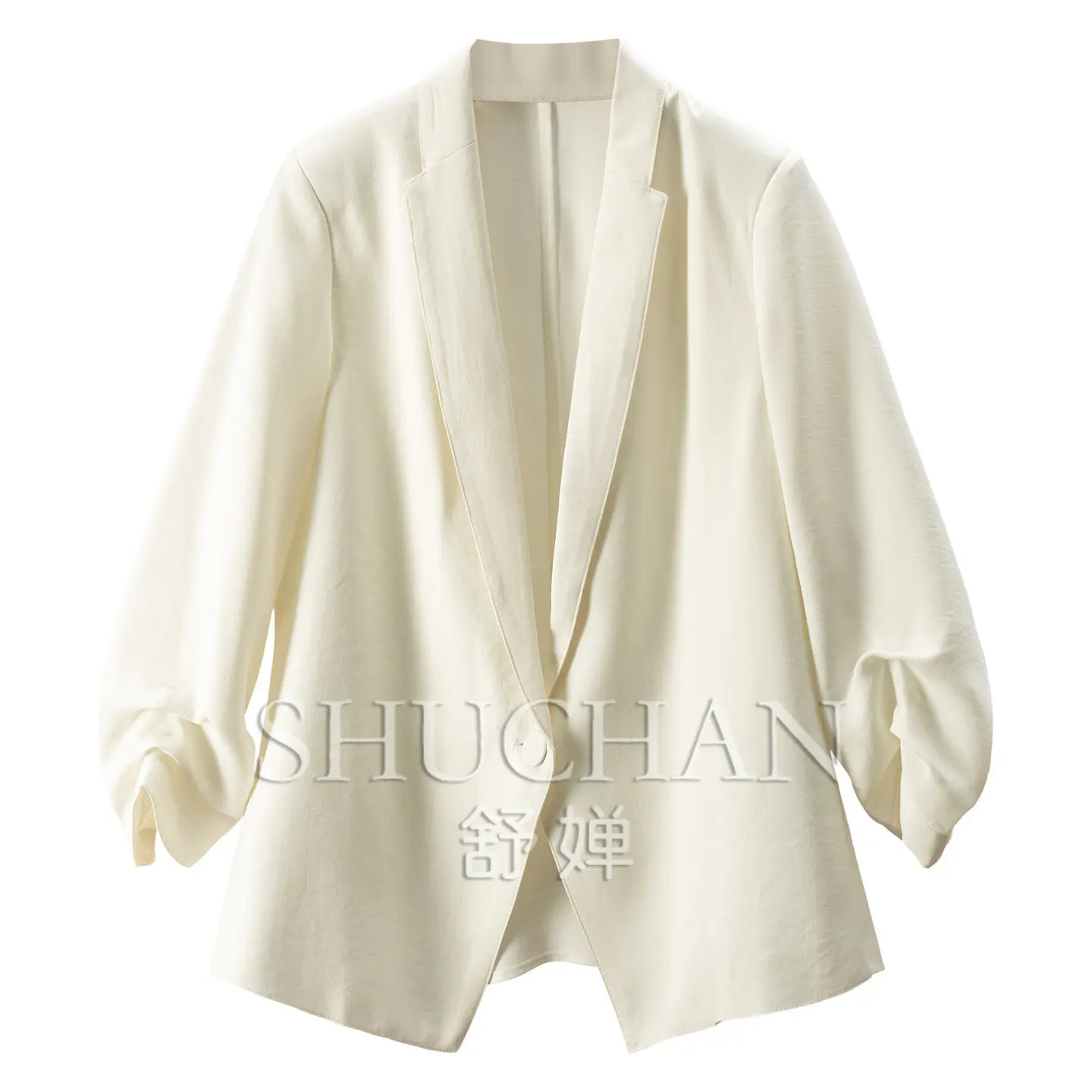 Blazer High-quality Summer Thin with Linen Pinch Pleated Seven-quarter Sleeve Blazer Women's 68L1
Blazer High-quality Summer Thin with Linen Pinch Pleated Seven-quarter Sleeve Blazer Women's 68L1