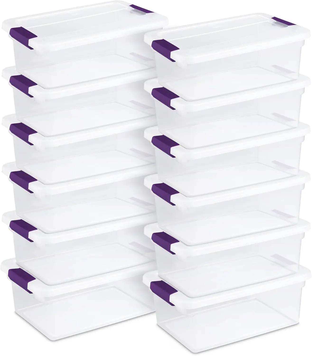 Clear Stackable Storage Bins with Lids, 15 Quart Organizer Boxes for Closet, Bedroom, and Home
Clear Stackable Storage Bins with Lids, 15 Quart Organizer Boxes for Closet, Bedroom, and Home