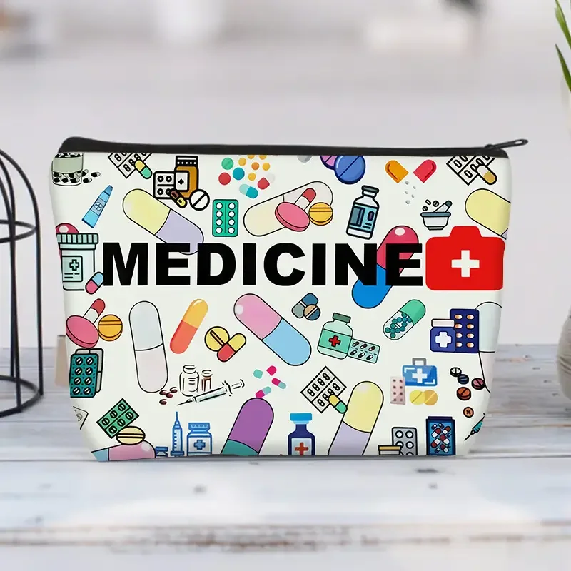 1Pc Medicine Themed Cosmetic Travel Bag Foldable Zipper Makeup Organizer Gift For Nurses Doctors Healthcare Workers
1Pc Medicine Themed Cosmetic Travel Bag Foldable Zipper Makeup Organizer Gift For Nurses Doctors Healthcare Workers