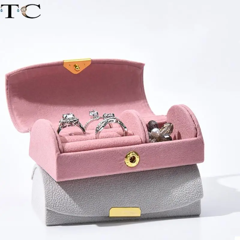 Semicircular Arched Flip-Top Jewelry Box with Beaded Velvet Lining for Earrings Rings and Necklaces Convenient Storage Box
Semicircular Arched Flip-Top Jewelry Box with Beaded Velvet Lining for Earrings Rings and Necklaces Convenient Storage Box