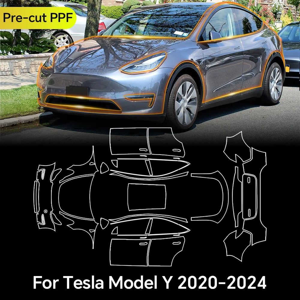 TPU Paint Protection Film For Tesla Model Y 2020-2024 Car Body Clear Bra Pre-cut PPF Invisible Anti-scratch Resistant Repairable
TPU Paint Protection Film For Tesla Model Y 2020-2024 Car Body Clear Bra Pre-cut PPF Invisible Anti-scratch Resistant Repairable