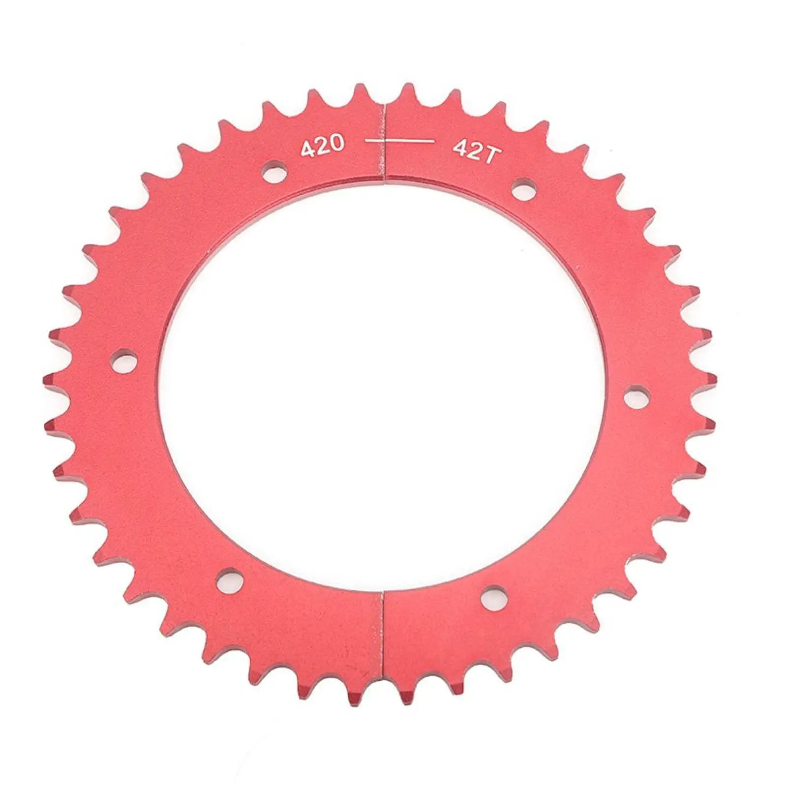 42T Split Sprocket Aluminum Alloy Mini Bike Chain Sprocket Go Kart Accessory for Predator 79cc 98cc
42T Split Sprocket Aluminum Alloy Mini Bike Chain Sprocket Go Kart Accessory for Predator 79cc 98cc