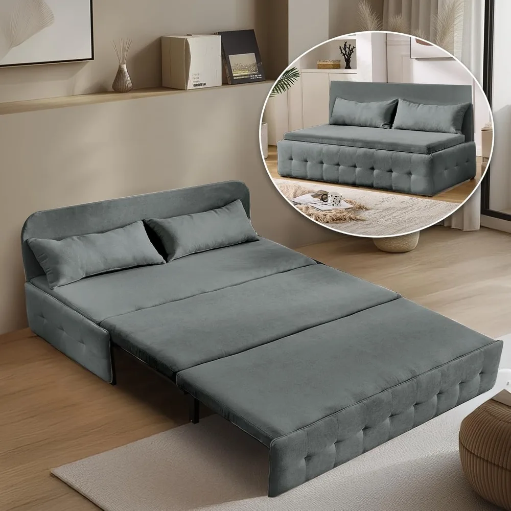 62.6” Convertible Sofa Bed, Pull-Out Sleeper Sofa Bed Queen Size, 3-in-1 Futon Couches for Living Room, Bedroom, Deep Gray
62.6” Convertible Sofa Bed, Pull-Out Sleeper Sofa Bed Queen Size, 3-in-1 Futon Couches for Living Room, Bedroom, Deep Gray