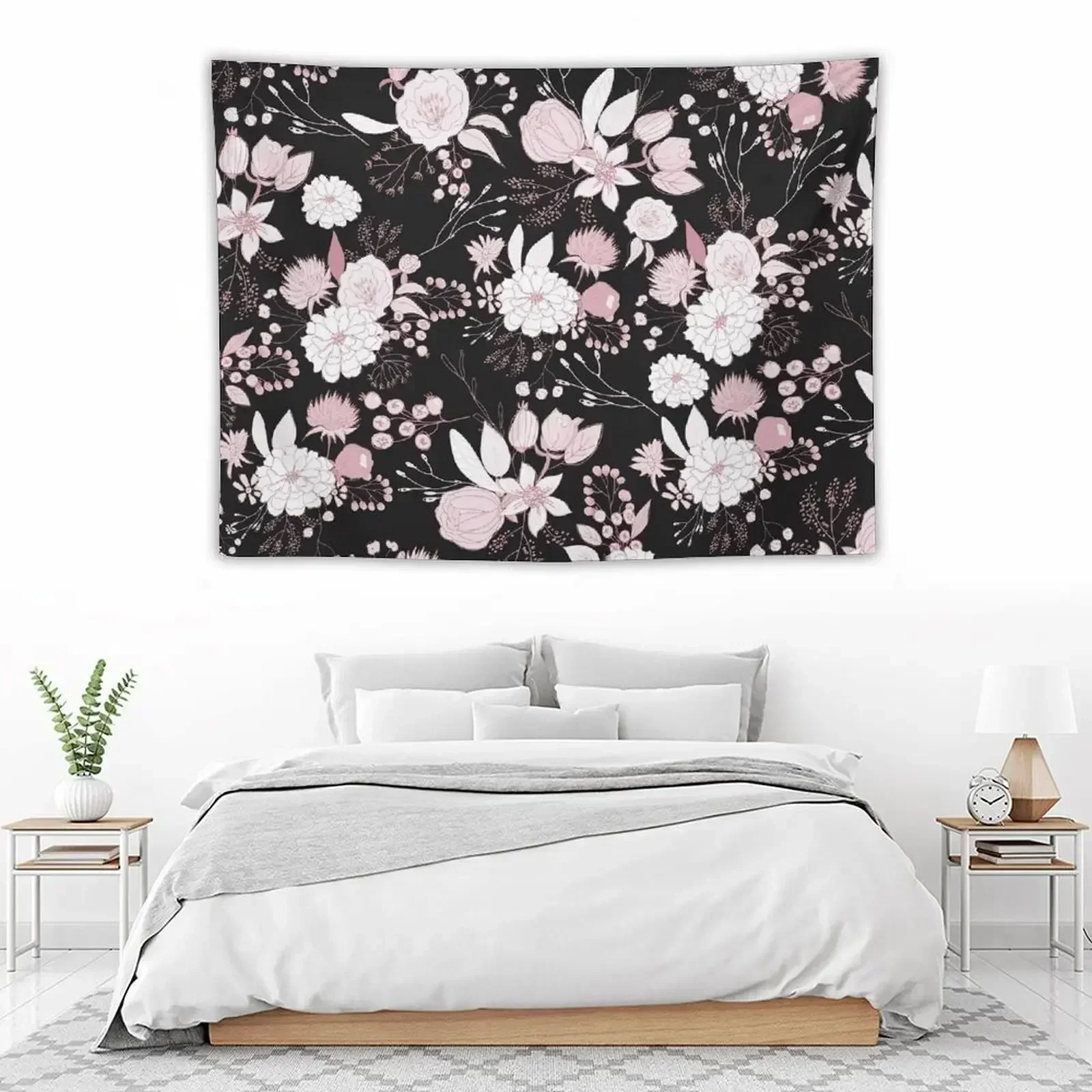 Blush pink white black rustic abstract floral illustration Tapestry Wall Hanging Decor Anime Decor Tapestry
Blush pink white black rustic abstract floral illustration Tapestry Wall Hanging Decor Anime Decor Tapestry