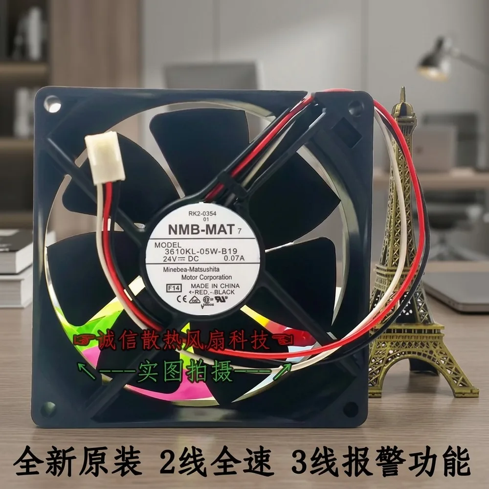 For NMB 3610KL-05W-B19 DC24V 0.07A 3-Pin Silent Cooling Fan
For NMB 3610KL-05W-B19 DC24V 0.07A 3-Pin Silent Cooling Fan