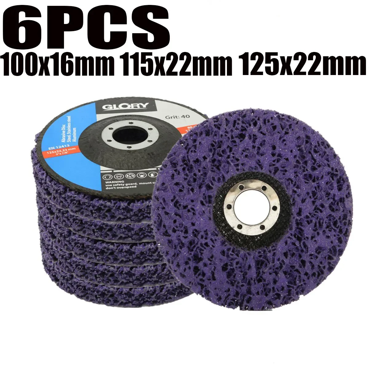 2/6Pcs Coral Disc 100*16mm/125*22mm/115*22mm Poly Strip Disc Abrasive Wheel Paint Rust Removal Clean For Angle Grinder 46 Grit
2/6Pcs Coral Disc 100*16mm/125*22mm/115*22mm Poly Strip Disc Abrasive Wheel Paint Rust Removal Clean For Angle Grinder 46 Grit
