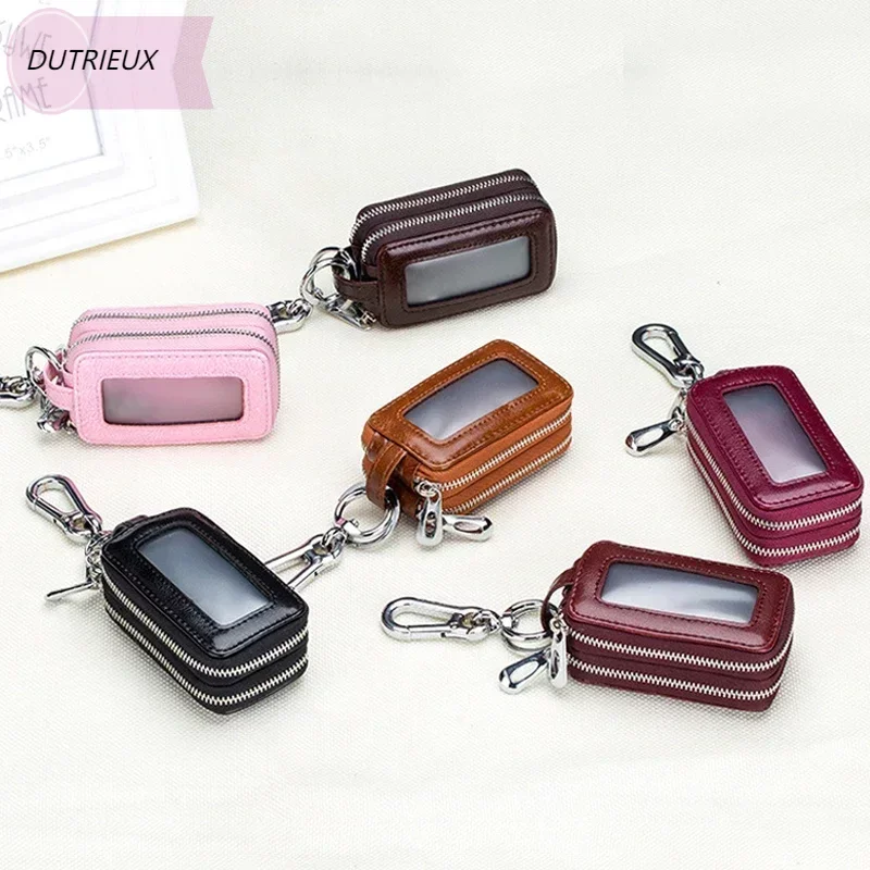 Car Key Organizer Protection Cover Women Men Leather Double-layer Wallet With Zipper General Car Fashion Key Case Bag
Car Key Organizer Protection Cover Women Men Leather Double-layer Wallet With Zipper General Car Fashion Key Case Bag