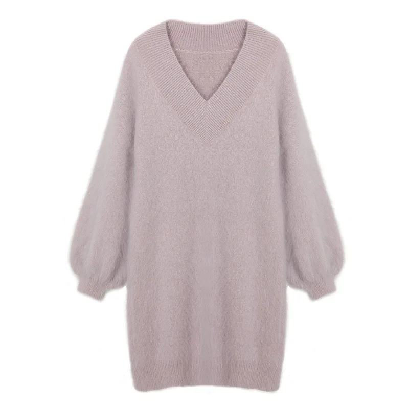 2025 Korean Women's Autumn Winter New Pullover Mid-Length Sweater Loose Fit Long-Sleeved Knitwear ropa mujer traf vestidos
2025 Korean Women's Autumn Winter New Pullover Mid-Length Sweater Loose Fit Long-Sleeved Knitwear ropa mujer traf vestidos