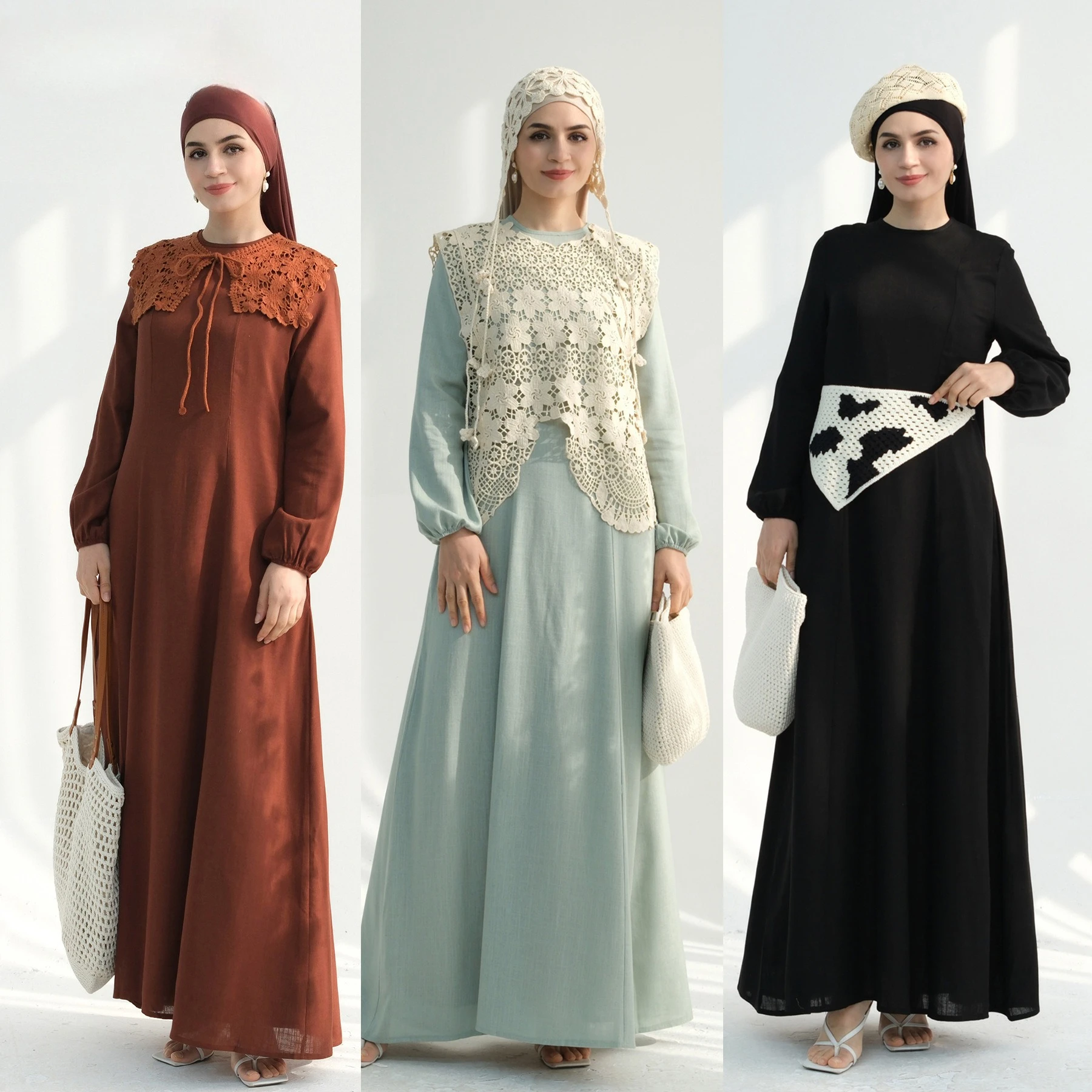 Женское хлопковое льняное однотонное платье-абайя, мусульманская джалабия, длинные исламские праздничные платья на Рамадан, арабская длинная роба, Дубай 2026
Женское хлопковое льняное однотонное платье-абайя, мусульманская джалабия, длинные исламские праздничные платья на Рамадан, арабская длинная роба, Дубай 2026