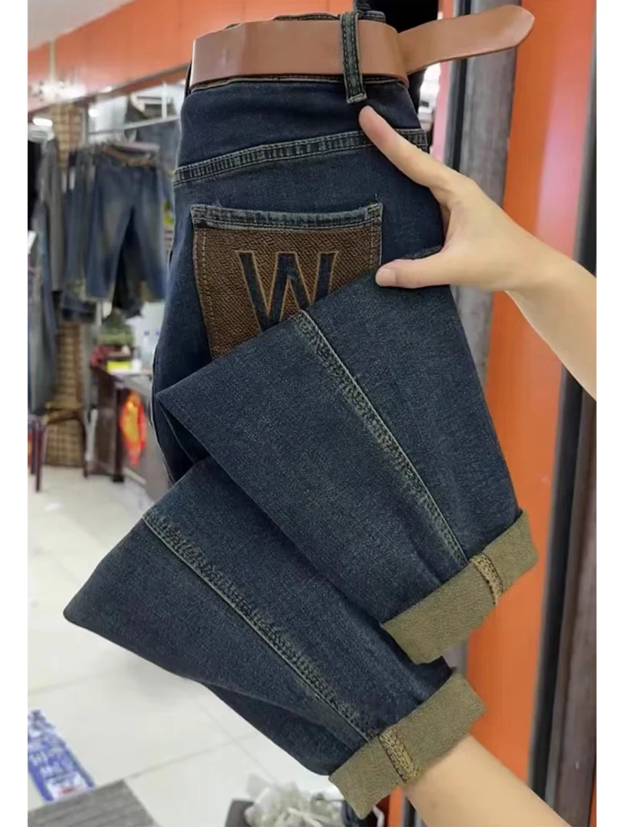 plus Size High Waist Straight Leg Denim Jeans Women's Spring Autumn Loose Fit Slimming Dad Harlan Nine Point Pants
plus Size High Waist Straight Leg Denim Jeans Women's Spring Autumn Loose Fit Slimming Dad Harlan Nine Point Pants