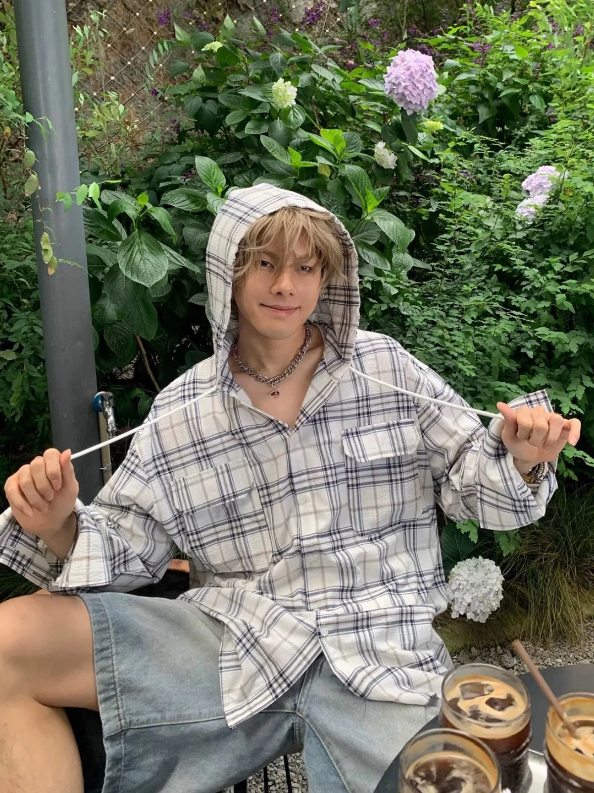 Men Hoode Plaid Pockets Drawstring Trendy Shirts Tops Male Cargo Casual Daily Relax Leisure Summer Blouse Handsome Streetwear
Men Hoode Plaid Pockets Drawstring Trendy Shirts Tops Male Cargo Casual Daily Relax Leisure Summer Blouse Handsome Streetwear