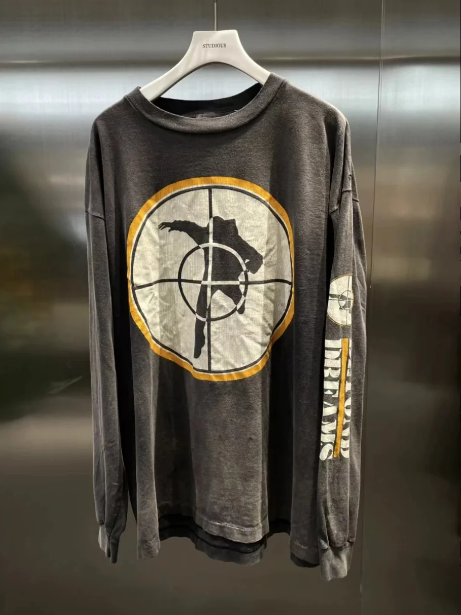 Футболка Sainichael SeanWpoon Collaborative Waed Vintage с длинным рукавом и круглым вырезом, модная, свободного кроя, летняя, молодежная, трендовая
Футболка Sainichael SeanWpoon Collaborative Waed Vintage с длинным рукавом и круглым вырезом, модная, свободного кроя, летняя, молодежная, трендовая