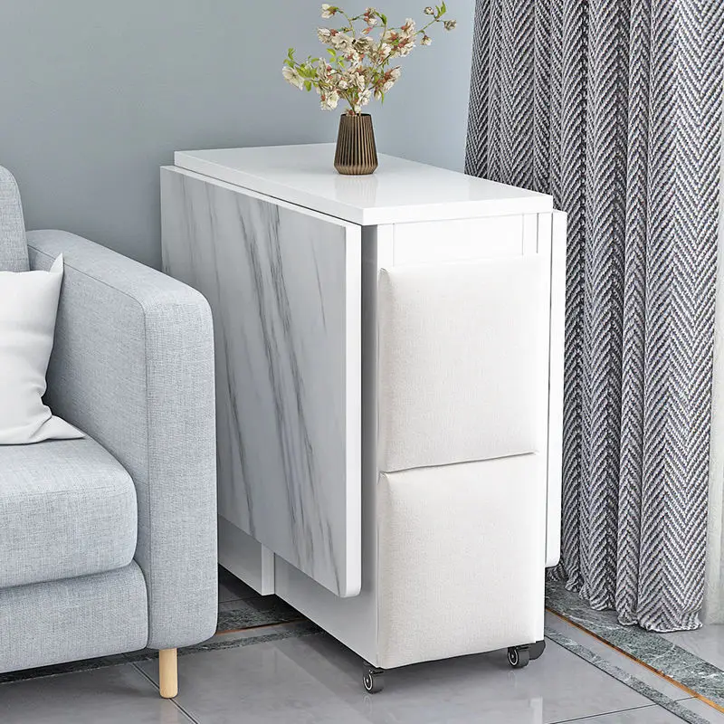 Movable wheels, multi-functional one table, four chairs, simple rectangular dining table
Movable wheels, multi-functional one table, four chairs, simple rectangular dining table
