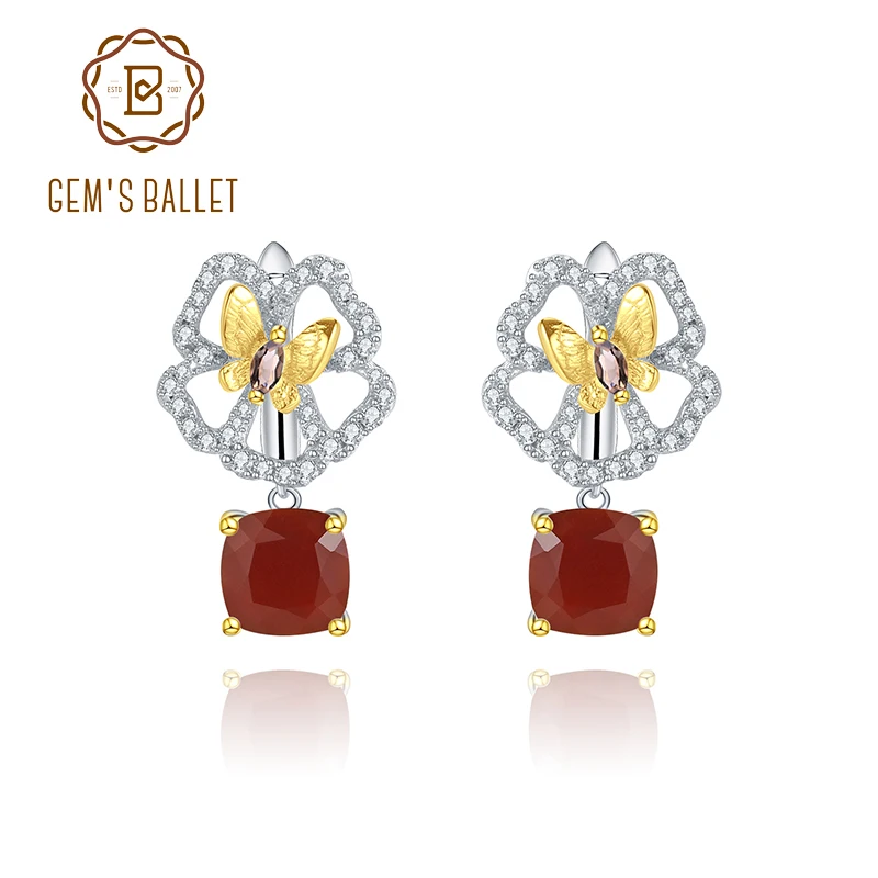 Серьги GEM'S BALLET из стерлингового серебра 925 пробы с драгоценными камнями, натуральный агат, бабочка, цветок, массивные серьги ручной работы, подарок для нее
Серьги GEM'S BALLET из стерлингового серебра 925 пробы с драгоценными камнями, натуральный агат, бабочка, цветок, массивные серьги ручной работы, подарок для нее