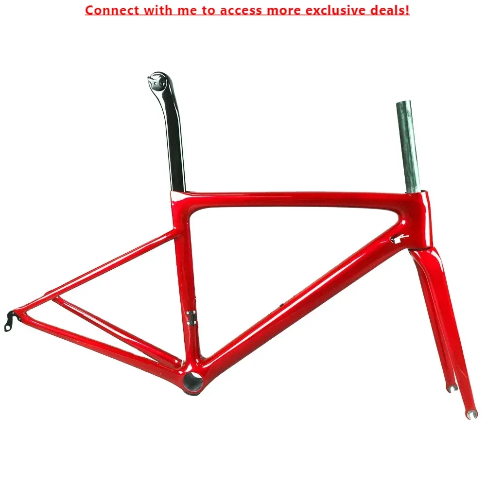 Customized T1100 Frame Rim Brake Carbon Road Frame PF30 Stationary Type DIY LOGO Carbon Frameset 56
Customized T1100 Frame Rim Brake Carbon Road Frame PF30 Stationary Type DIY LOGO Carbon Frameset 56