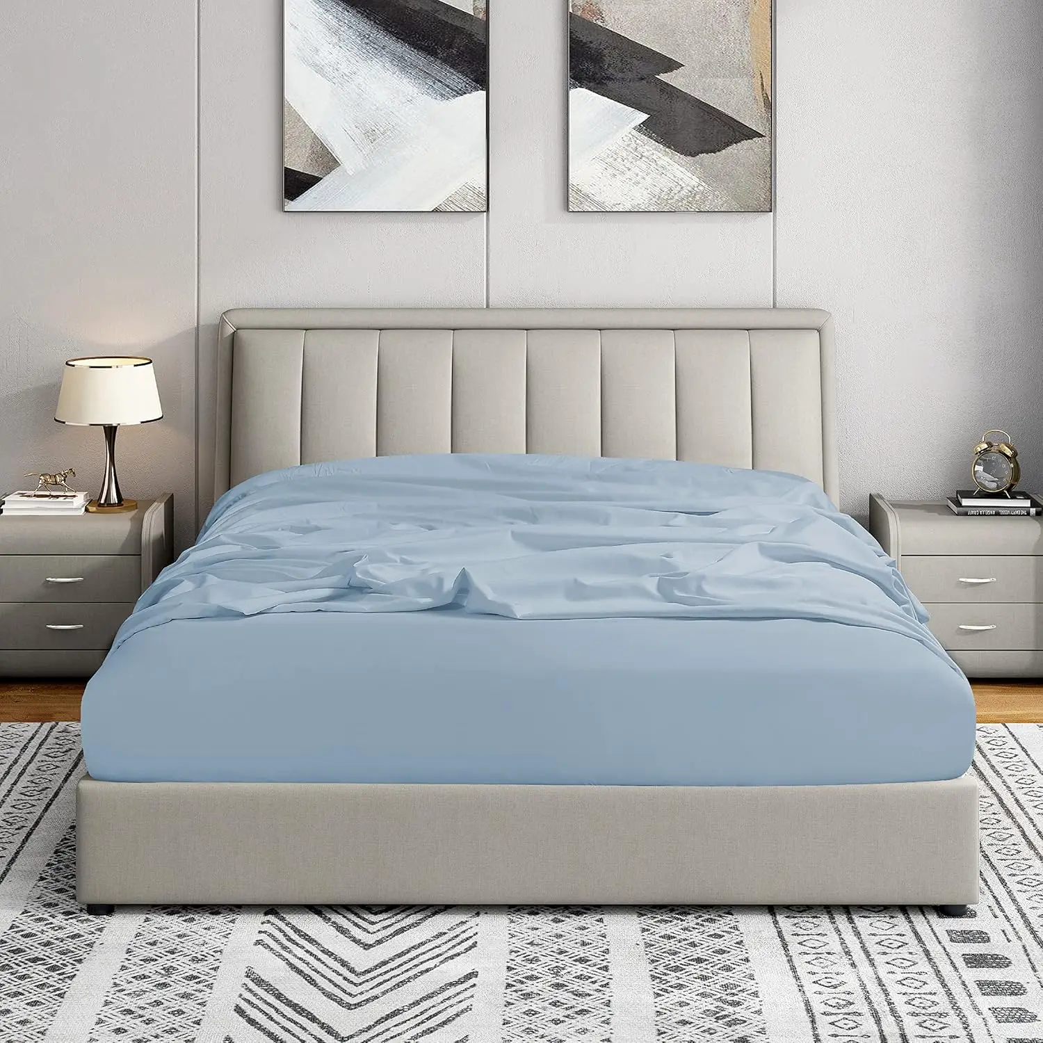 Queen Fitted Sheet - Double Brushed Ultra Soft - Wrinkle & Fade Resistant - 21"" Extra Deep Pocket Fitted Sheet Only - Good Fit
Queen Fitted Sheet - Double Brushed Ultra Soft - Wrinkle & Fade Resistant - 21"" Extra Deep Pocket Fitted Sheet Only - Good Fit