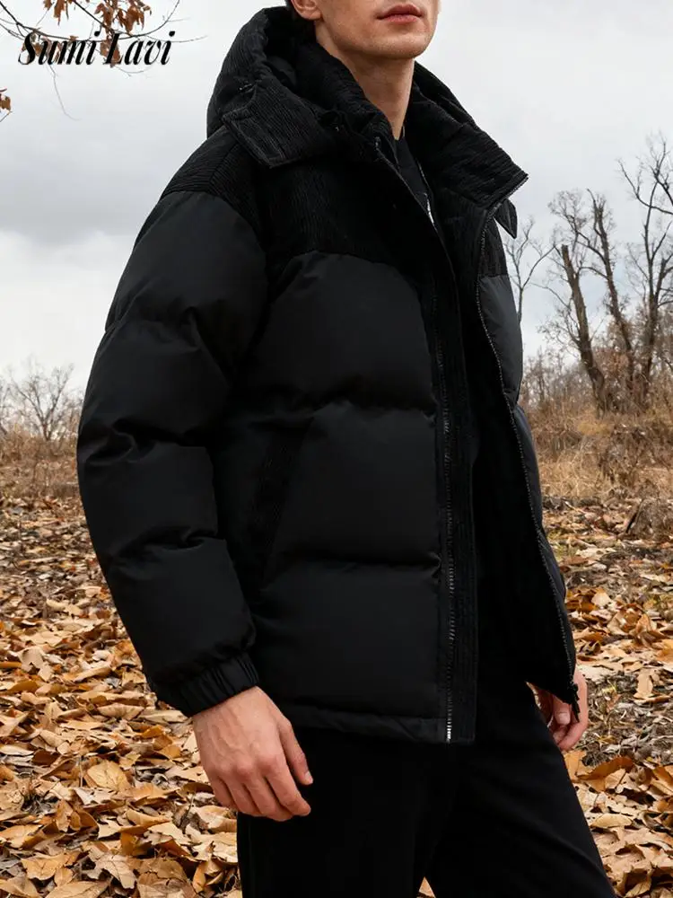 Повседневные съемные куртки-пуховики с капюшоном, мужские осенне-зимние толстые теплые вельветовые пуховики, пальто, мужская модная лоскутная верхняя одежда
Повседневные съемные куртки-пуховики с капюшоном, мужские осенне-зимние толстые теплые вельветовые пуховики, пальто, мужская модная лоскутная верхняя одежда