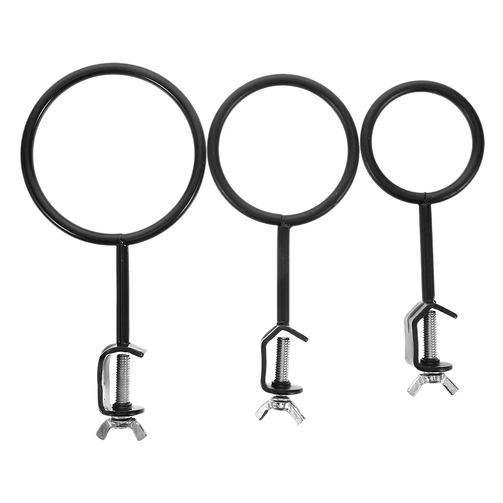 3Pcs Retort Stand Ring Laboratory Iron Ring Clamp Flask Holder Beaker Support Science Lab Equipment Chemistry Experiment
3Pcs Retort Stand Ring Laboratory Iron Ring Clamp Flask Holder Beaker Support Science Lab Equipment Chemistry Experiment