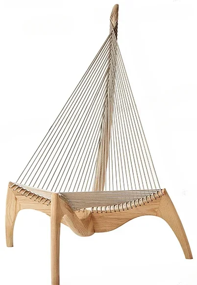 LXSailing Boat Harp Chair Solid Wood Rope Single Recliner Hotel Hall Leisure Area B & B Log
LXSailing Boat Harp Chair Solid Wood Rope Single Recliner Hotel Hall Leisure Area B & B Log