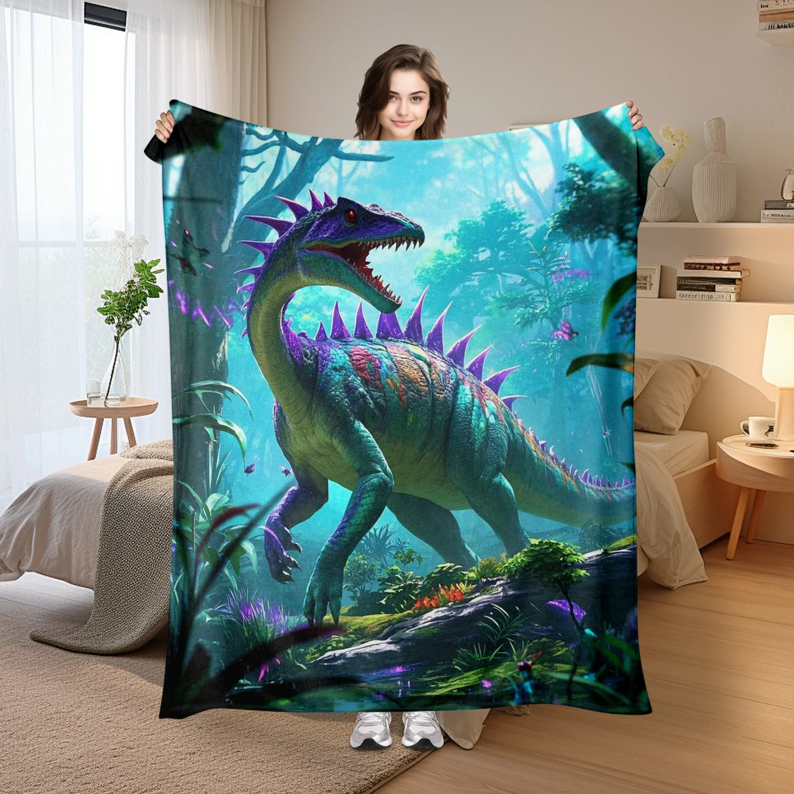 Majestic Brachiosaurus Fantasy Blanket In Green And Purple For Cozy Forest Adventures And Dinosaur Enthusiasts
Majestic Brachiosaurus Fantasy Blanket In Green And Purple For Cozy Forest Adventures And Dinosaur Enthusiasts