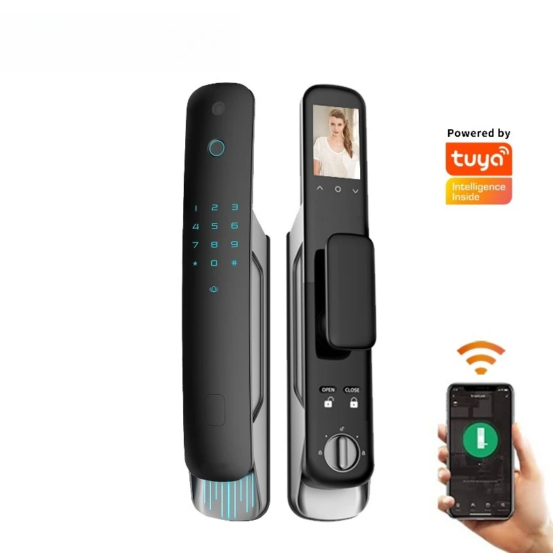 Hot Selling Digital Lock Code Card Unlock Fully Automatic Tuya WiFi 3D Face Smart Door Lock with Camera and Fingerprint
Hot Selling Digital Lock Code Card Unlock Fully Automatic Tuya WiFi 3D Face Smart Door Lock with Camera and Fingerprint