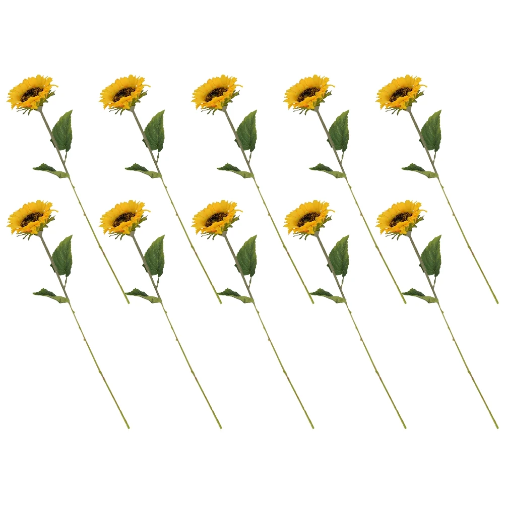 10 Pcs Artificial Sunflowers Silk Flowers for Wedding Home Decor Dining Room Table Decoration Fake Sunflower with Stems
10 Pcs Artificial Sunflowers Silk Flowers for Wedding Home Decor Dining Room Table Decoration Fake Sunflower with Stems