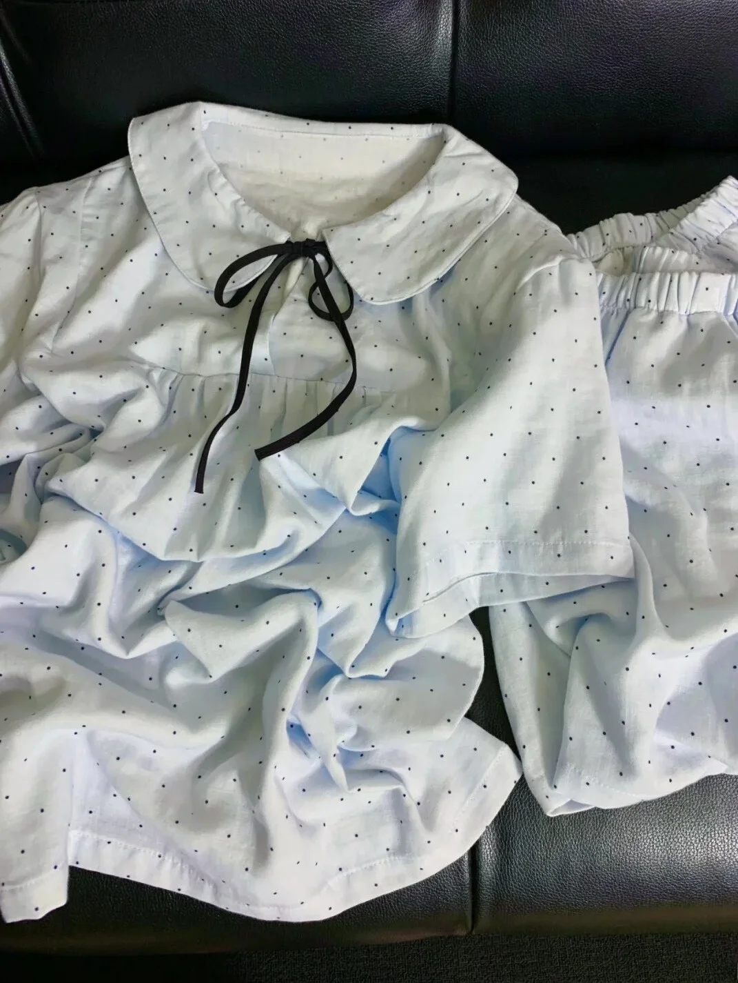 Class a Pure Cotton Baby Double Layer Muslin Sleepwear Short Sleeve Thin Home Clothes Set for Women Summer New Arrival Breath...
Class a Pure Cotton Baby Double Layer Muslin Sleepwear Short Sleeve Thin Home Clothes Set for Women Summer New Arrival Breath...