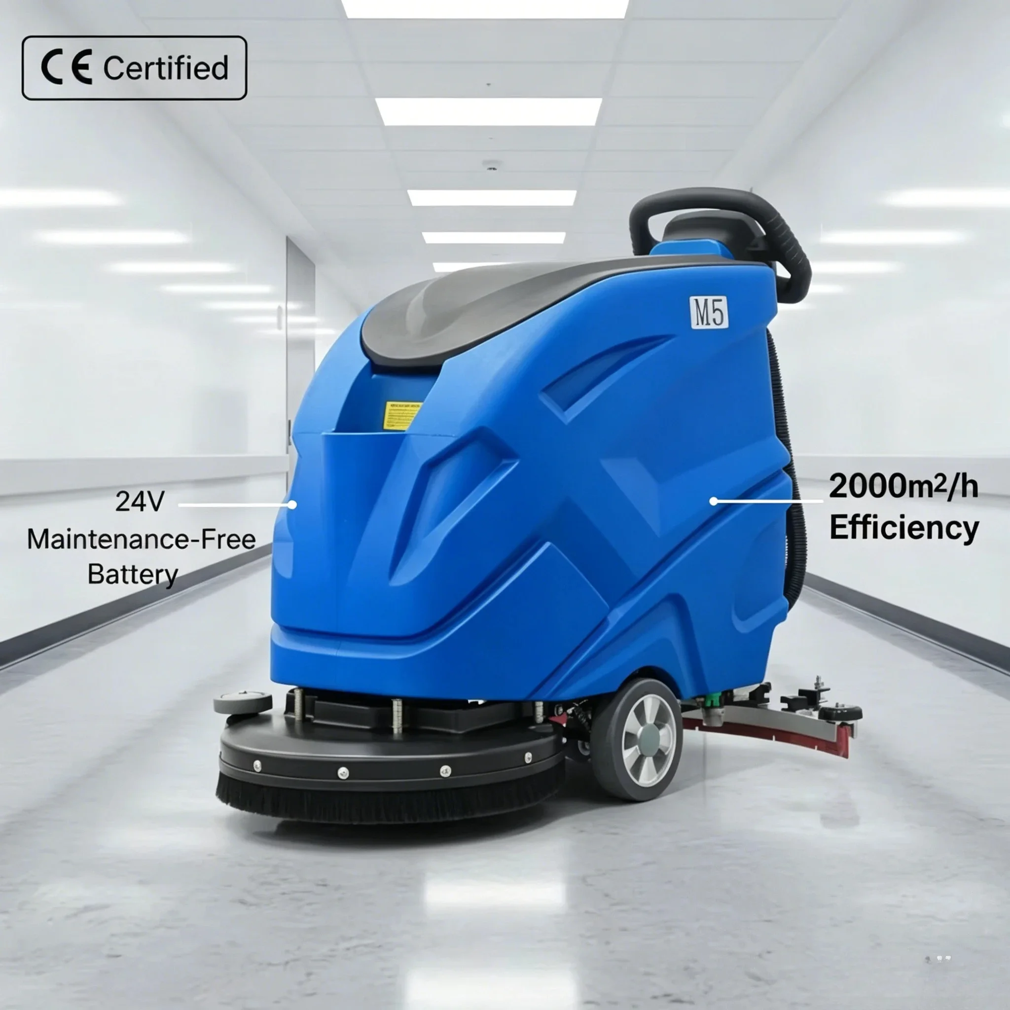 Custom Industrial Walk-Behind Floor Scrubber |50L Tank & 2000㎡/h | CE Certified Commercial Floor Washer Automatic Floor Scrubber
Custom Industrial Walk-Behind Floor Scrubber |50L Tank & 2000㎡/h | CE Certified Commercial Floor Washer Automatic Floor Scrubber