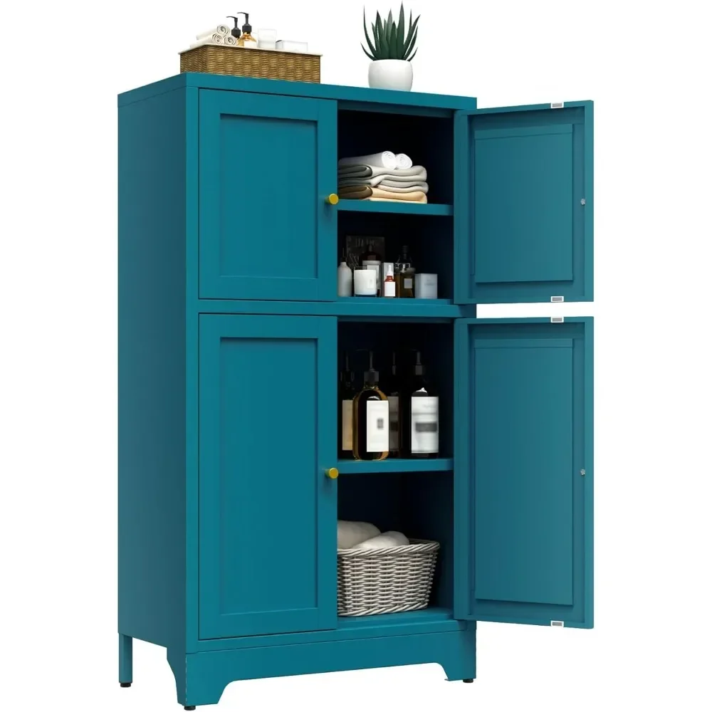 YQXH Bathroom Floor Storage Cabinet,Metal Accent Cabinets with 4 Doors and 2 Adjustable Shelves, Bathroom Cabinets Organizer
YQXH Bathroom Floor Storage Cabinet,Metal Accent Cabinets with 4 Doors and 2 Adjustable Shelves, Bathroom Cabinets Organizer