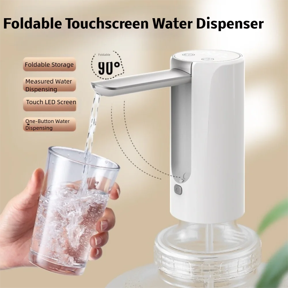USB Rechargeable Automatic Water Digital Display Foldable Electric Water Dispenser Pump 3-speed Adjustment Water Dispenser
USB Rechargeable Automatic Water Digital Display Foldable Electric Water Dispenser Pump 3-speed Adjustment Water Dispenser