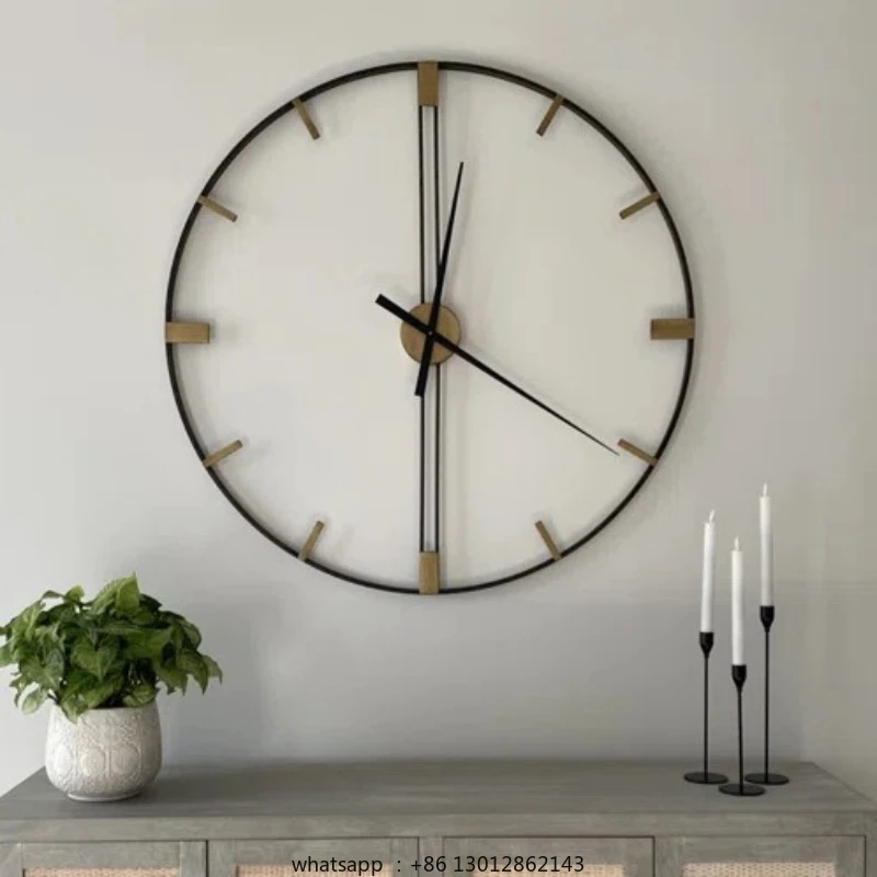 Large Luxury Silent Wall Clock Modern Design Minimalist Decoration Metal Nordic Creative Wall Watch Home Decor Living Room Gift
Large Luxury Silent Wall Clock Modern Design Minimalist Decoration Metal Nordic Creative Wall Watch Home Decor Living Room Gift