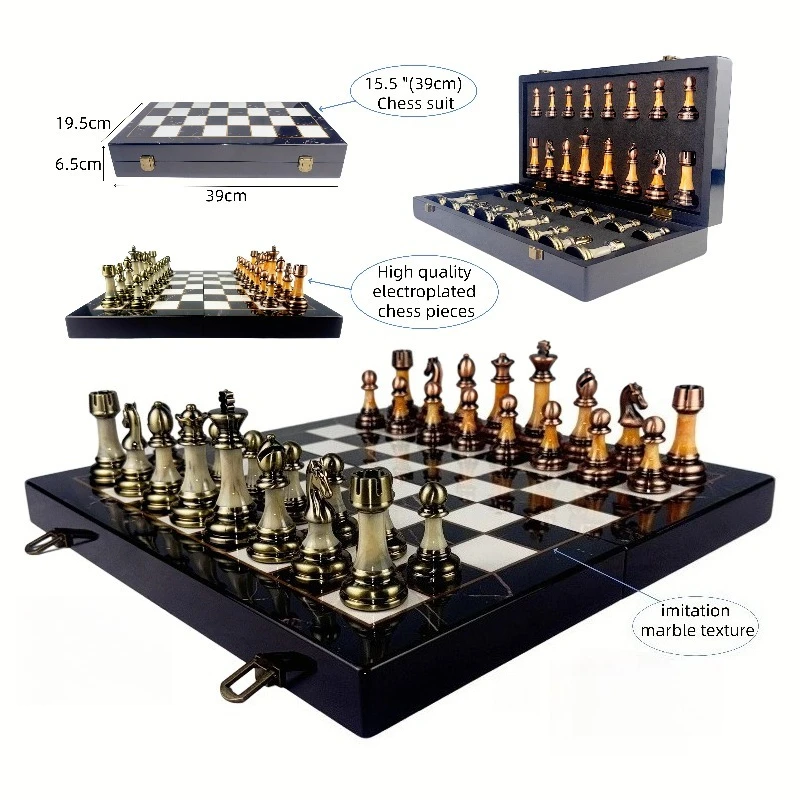 15-дюймовая роскошная складная деревянная шахматная доска — высококачественная портативная настольная игра для дома и путешествий
15-дюймовая роскошная складная деревянная шахматная доска — высококачественная портативная настольная игра для дома и путешествий