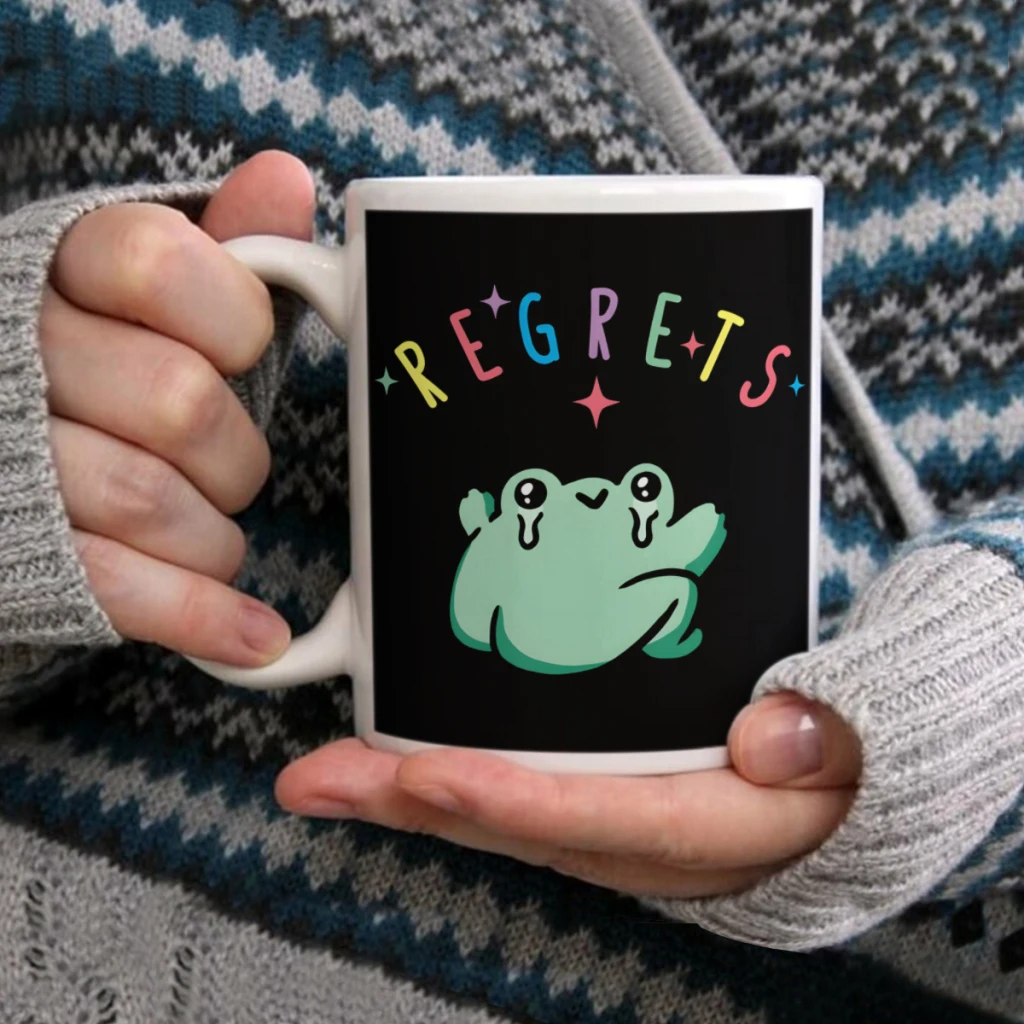 Regrets FrogCoffee Mug Tea Cup 11oz Coffee Cup Funny Birthday Ceramic Mug Personalized Cup
Regrets FrogCoffee Mug Tea Cup 11oz Coffee Cup Funny Birthday Ceramic Mug Personalized Cup