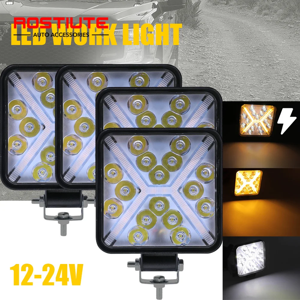 4 Inch Led Light Bar with Strobe 12-24V Headlights Car Work Lamp Offroad 4X4 Spotlights Diode Fog Lights for Truck Farm Tractor
4 Inch Led Light Bar with Strobe 12-24V Headlights Car Work Lamp Offroad 4X4 Spotlights Diode Fog Lights for Truck Farm Tractor