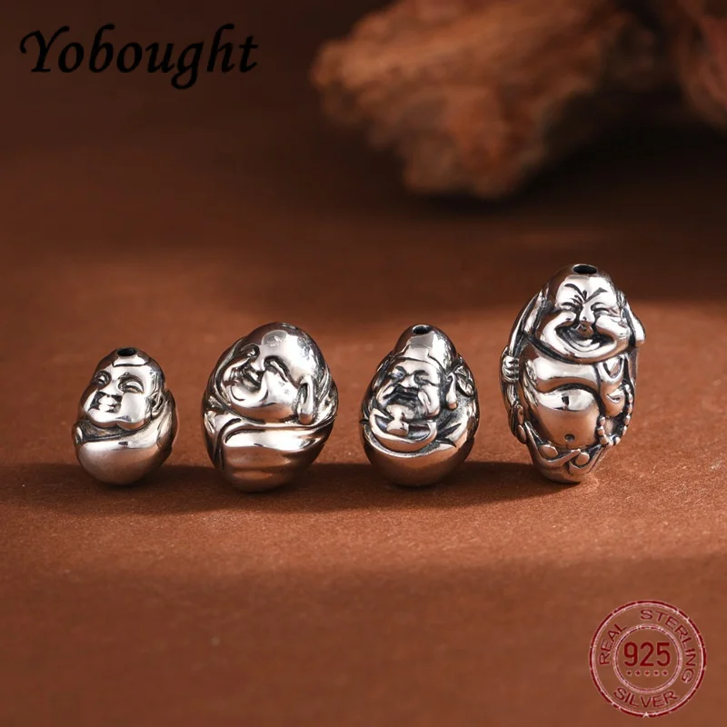 NEW S925 Silver Retro Maitreya Buddha King Kong Ornamental Beads
NEW S925 Silver Retro Maitreya Buddha King Kong Ornamental Beads