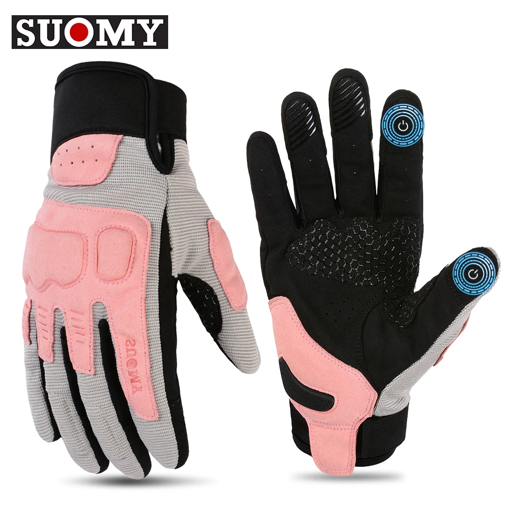 Suomy Summer Motorcycle Gloves Lady Pink Breathable Moto Motocross Racing Gloves Motorbike Bicycle Cycling Glove for Men Women S
Suomy Summer Motorcycle Gloves Lady Pink Breathable Moto Motocross Racing Gloves Motorbike Bicycle Cycling Glove for Men Women S