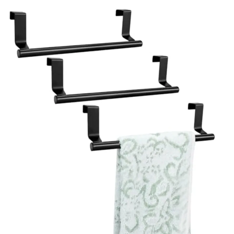 3 PCS Over Door Towel Rack, 9 Inch Stainless Steel Cabinet Towel Hanger Towel Bar Holders, Kitchen Towel Holder with Anti-Slip
3 PCS Over Door Towel Rack, 9 Inch Stainless Steel Cabinet Towel Hanger Towel Bar Holders, Kitchen Towel Holder with Anti-Slip