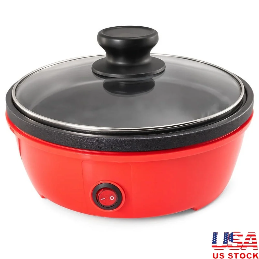 Compact Electric Skillet 8.5 Inch Non-Stick Personal Cooker with Glass Lid Ideal Camping RV Road Trips Easy Clean Up
Compact Electric Skillet 8.5 Inch Non-Stick Personal Cooker with Glass Lid Ideal Camping RV Road Trips Easy Clean Up