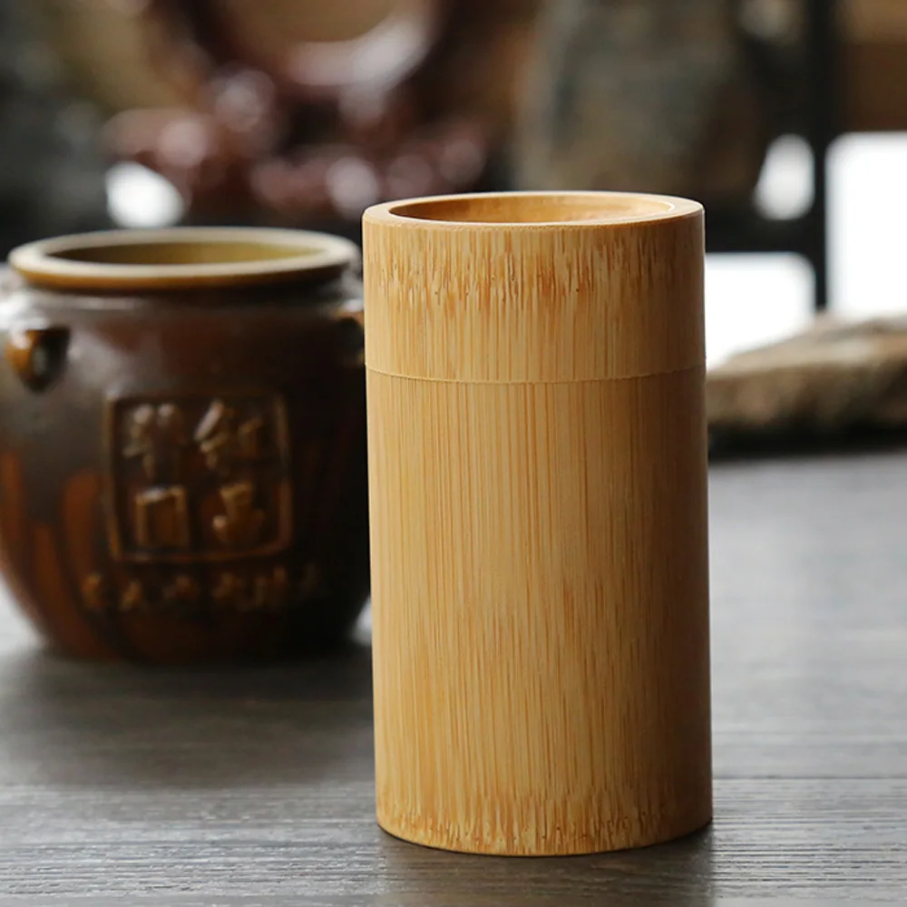 Round Natural Bamboo With Lid Jar Holder Tea Canister Organizer Storage Box Container
Round Natural Bamboo With Lid Jar Holder Tea Canister Organizer Storage Box Container