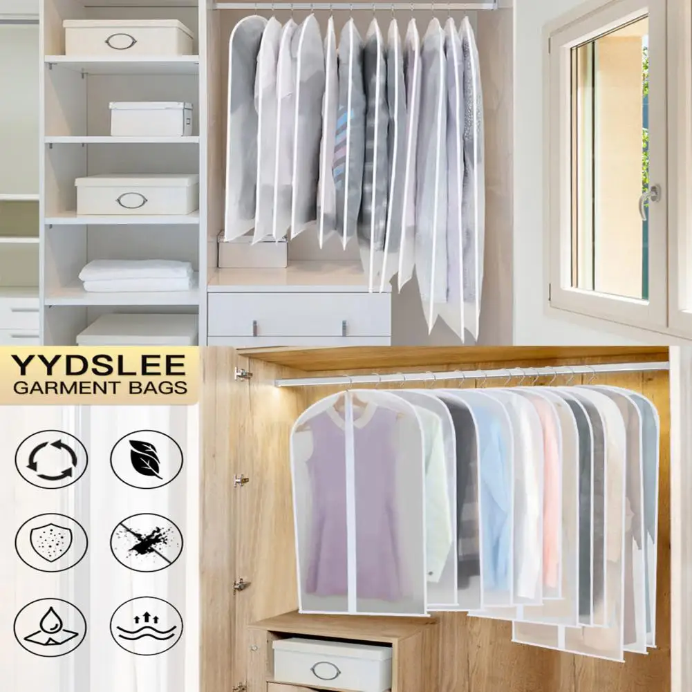 Clothes Bags Translucent Garment Bags with Zipper for Wardrobe Organization Reusable Suit for Clothes for Clothing
Clothes Bags Translucent Garment Bags with Zipper for Wardrobe Organization Reusable Suit for Clothes for Clothing
