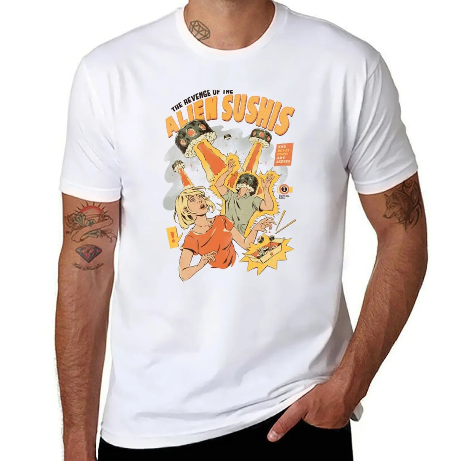 Alien Sushis T-Shirt funny costumes man clothes quick drying graphic tee shirt men clothes
Alien Sushis T-Shirt funny costumes man clothes quick drying graphic tee shirt men clothes