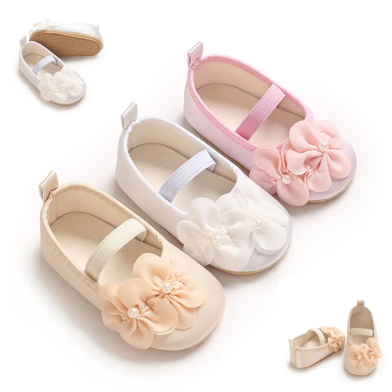 Baby Girls Satin Floral Mary Jane Shoes Pearl Flower Elastic Strap Soft Non Slip Sole Infant Newborn Princess Crib First Walkers
Baby Girls Satin Floral Mary Jane Shoes Pearl Flower Elastic Strap Soft Non Slip Sole Infant Newborn Princess Crib First Walkers
