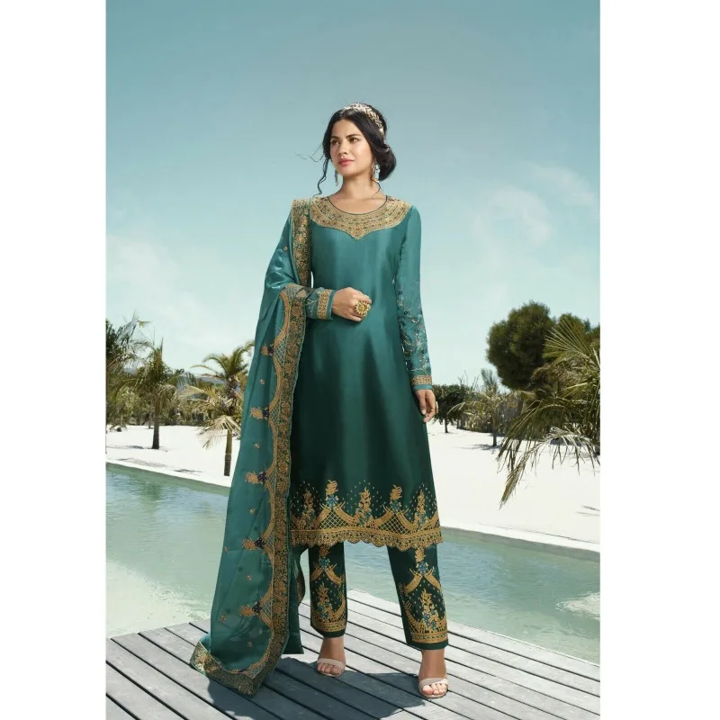 Индийский пакистанский дизайнерский костюм Salwar Kameez сшитый плазцо Шалявар для вечеринок
Индийский пакистанский дизайнерский костюм Salwar Kameez сшитый плазцо Шалявар для вечеринок