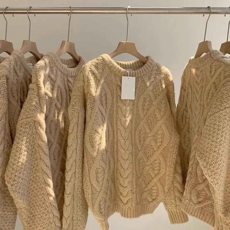 Autumn Thickened Loose Knitwear Retro Sweater Girl y2k Tops knitwears korean Fashion Knit Pullover Winter Clothes Women Sweater
Autumn Thickened Loose Knitwear Retro Sweater Girl y2k Tops knitwears korean Fashion Knit Pullover Winter Clothes Women Sweater